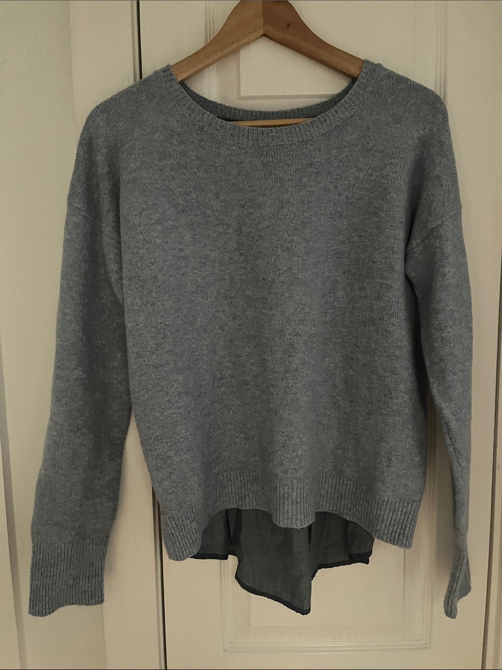 G.H. Bass & Co. Blue Scoop Neck Knit Sweater